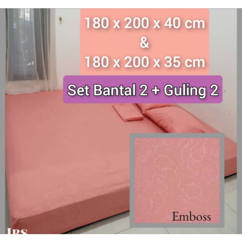 Sprei Polos 180 x 200 tinggi 35 cm dan 40 cm