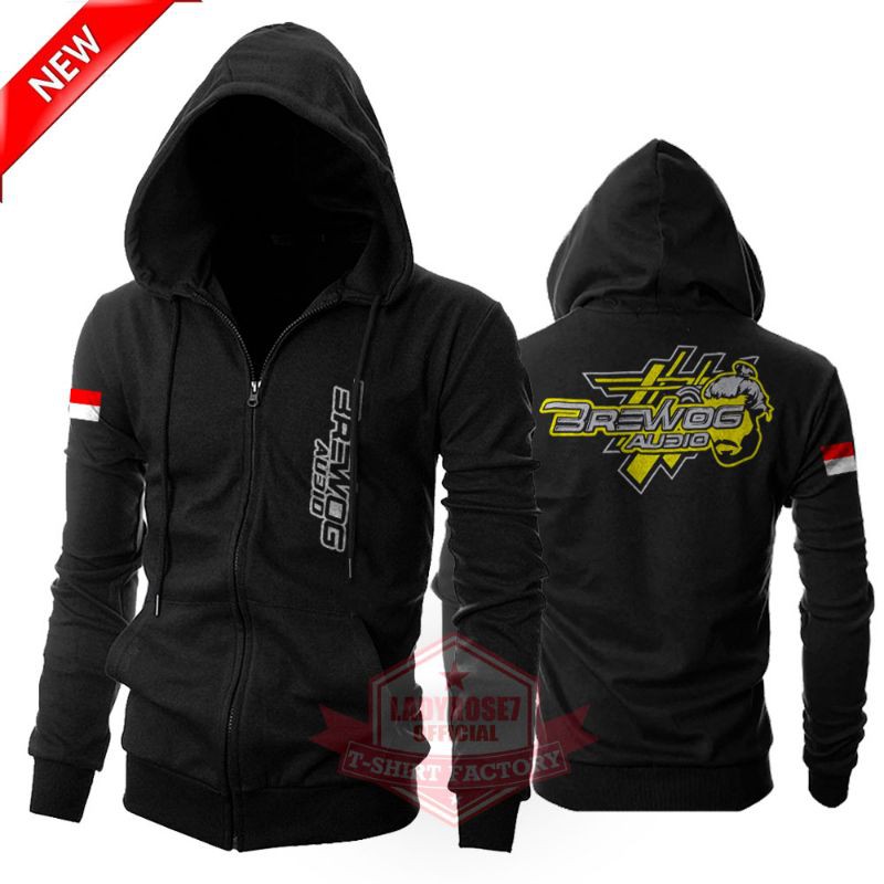 JAKET HOODIE ZIPPER BREWOG AUDIO FANS