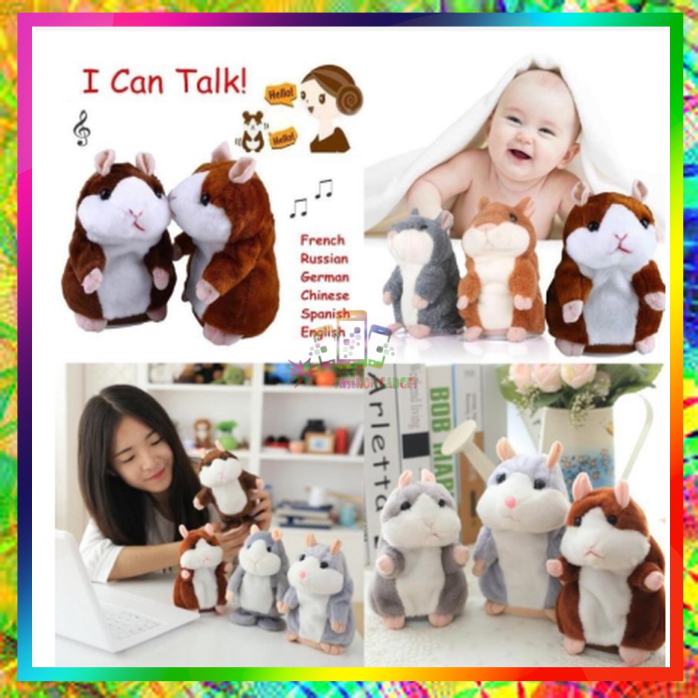 Talking Hamster Toys Mainan Anak Bisa Bicara  Boneka Peniru Suara Mainan Bayi mainan Mainan Boneka