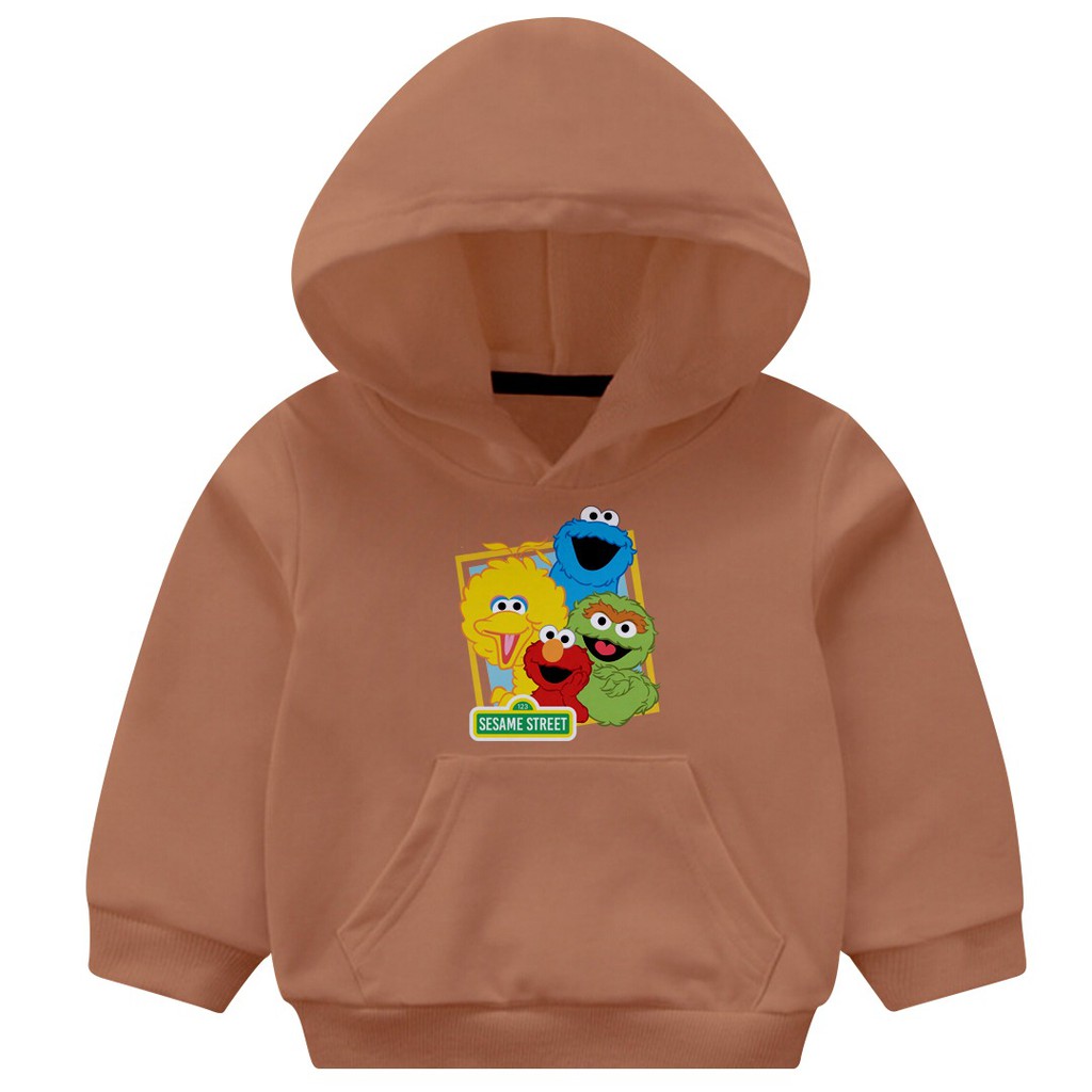 HOODIE ANAK UNISEX SESAME STREET UNISEX TEBAL HALUS TERBARU