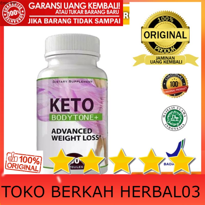 100% ASLI KETO BODYTONE Asli Keto Body Tone Original Suplemen Diet Herbal Pelangsing Keto Boost