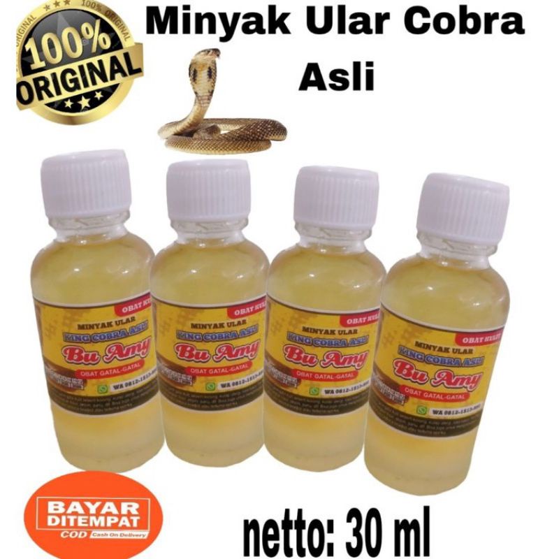 Minyak Ular KING COBRA ASLI! "Bu Amy" 30 ML