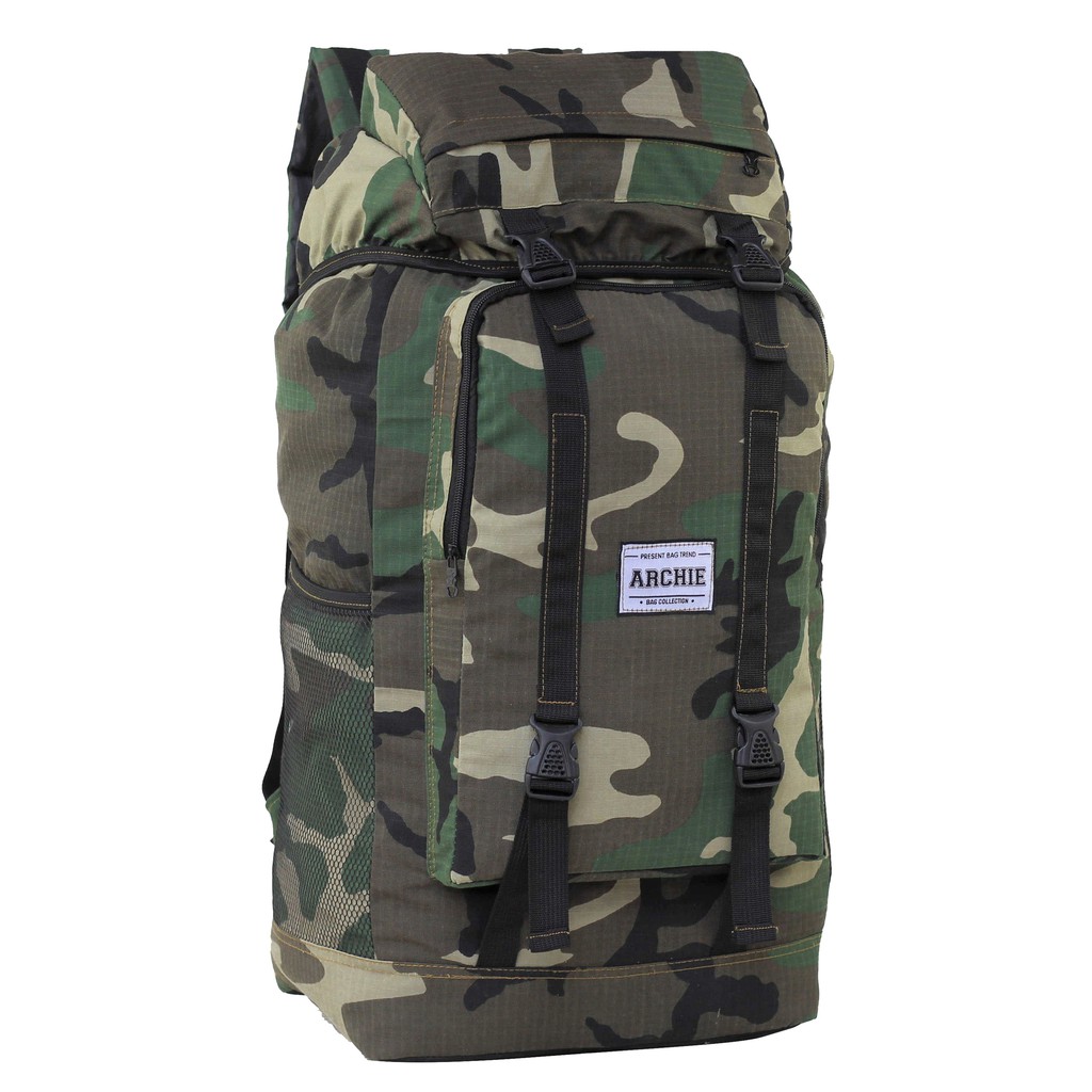 Tas Travelling Ransel Gunung Distro Gunung Army Archie Hiking Tas Outdoor Besar Ransel Kanvas