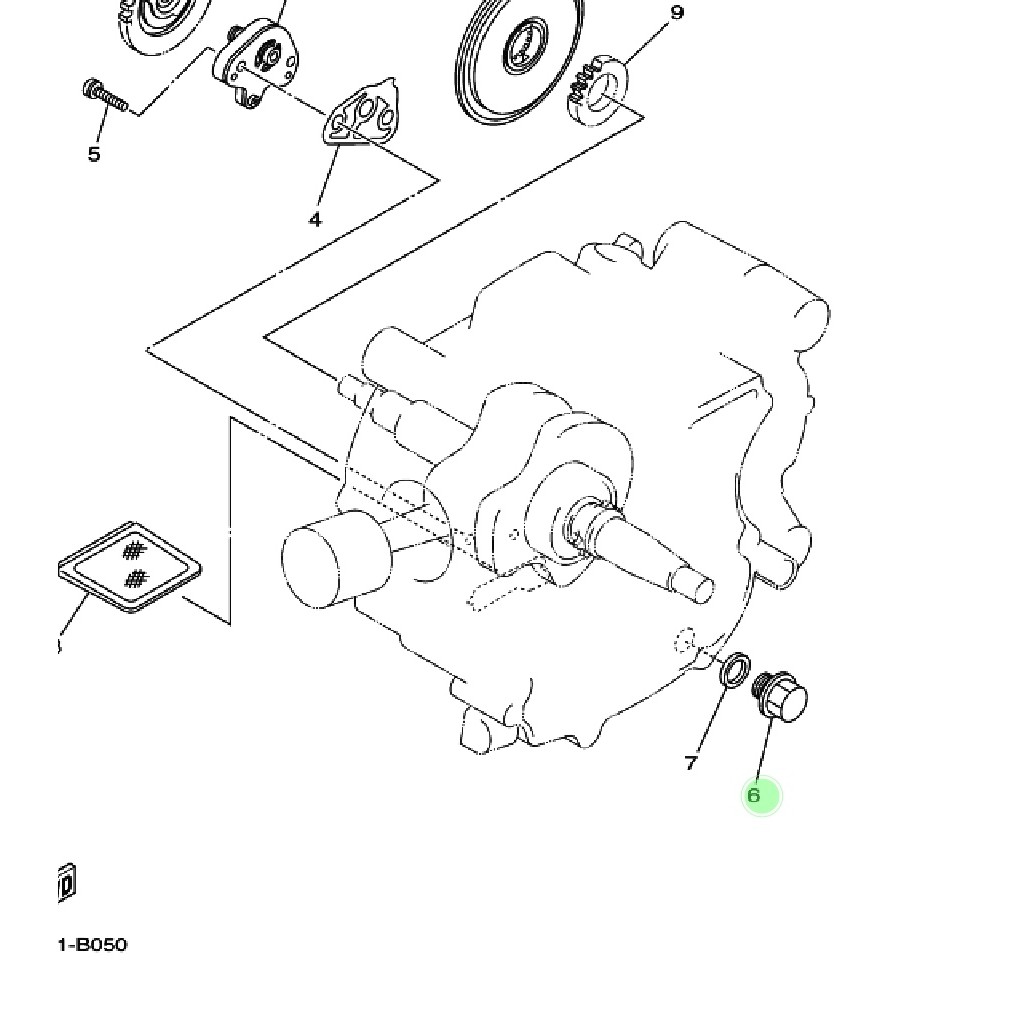 BAUT TUTUP OLI MESIN BAWAH CRYPTON VEGA R LAMA NEW ZR RR LEXAM JUPITER Z 105 110 BURHAN ORIGINAL YGP 90340-12808