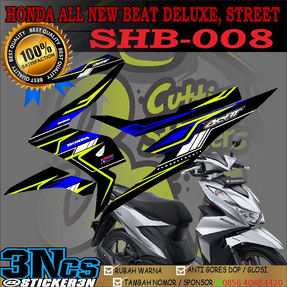 COD Stripping Honda Beat Deluxe CBS ISS, Sticker Variasi 08 Honda Beat Street CBS ISS, Stripping All