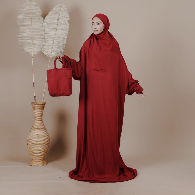Mukena dewasa terbaru mukena terusan rayon super jumbo