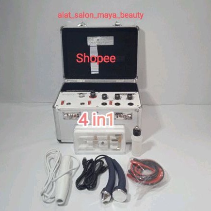 Alat facial 4in1 Basic Galvanik / 4in1 Detox Oxy Spray Hf Vacum komedo