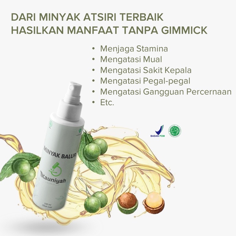 MINYAK BALUR KAUNIYAH 100% ORIGINAL / NATURAL HEALING OIL (TIDAK BISA PAKAI VOUCHER TOKO)