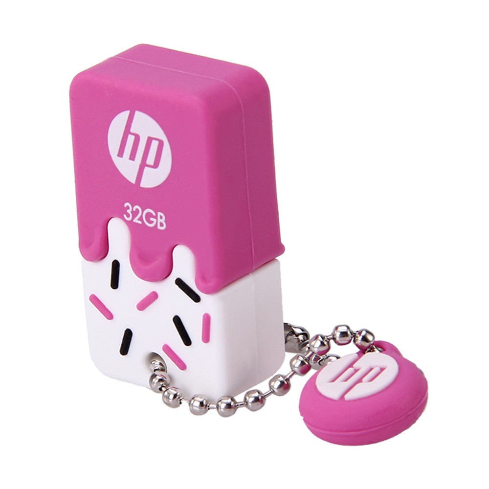 Trend-HP V178 Flash Disk Rubber Ice Cream 32 GB-Biru