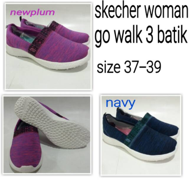 Sepatu skecher go walk 3 batik