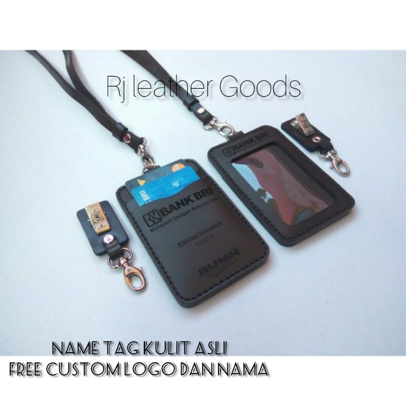 

ID Card Holder Kulit Asli Custom || Id Card Kulit Logo Bank BRI || Custom Nama Perusahaan Atau Instansi 4L