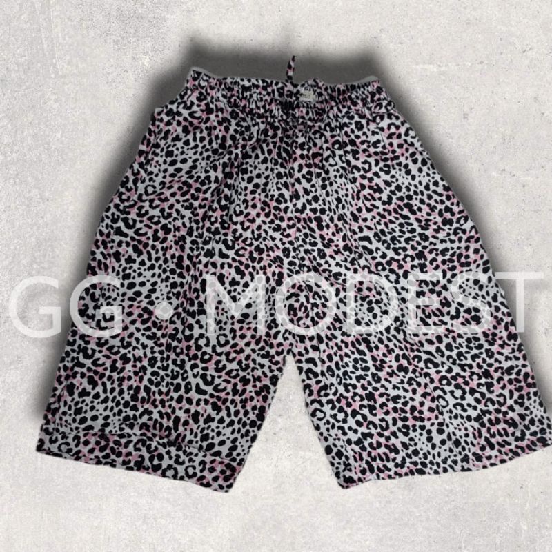 Kulot Jumbo 3/4 Rayon Premium Celana Pendek 7/8 Kolor Wanita