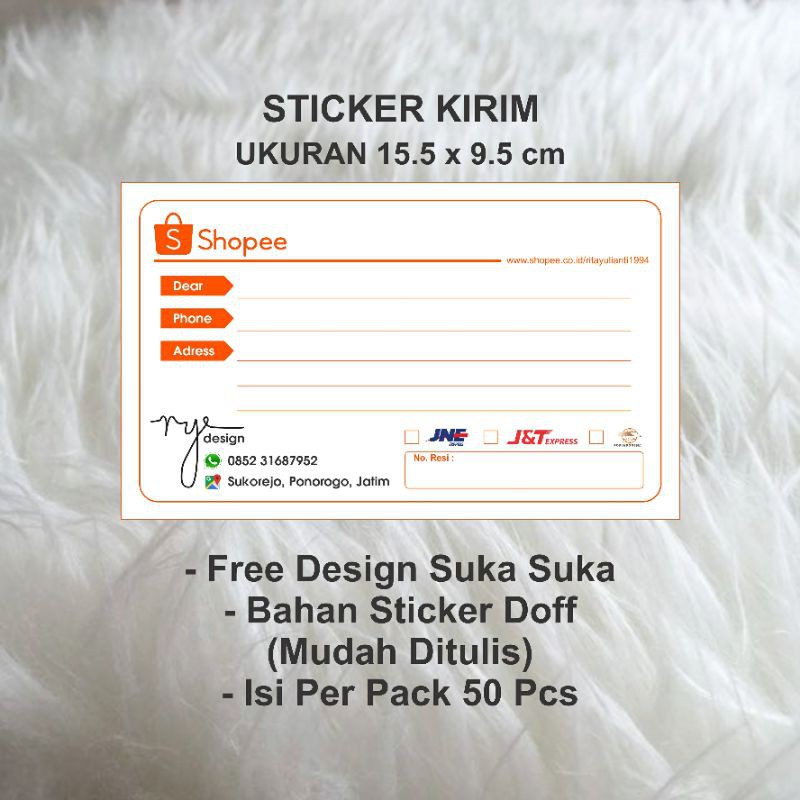 

Sticker Kirim Olshop Murah / Sticker (isi 50 pcs)