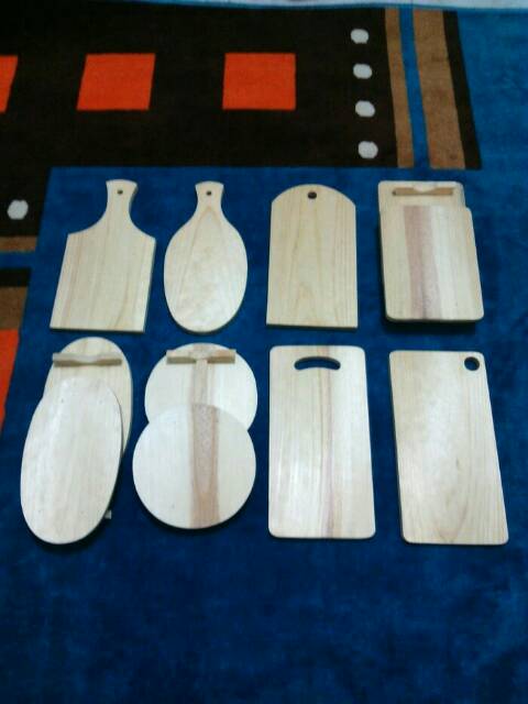 Talenan Kayu Pinus 30 x 15 MURAH TEBAL / Wooden Cutting Board