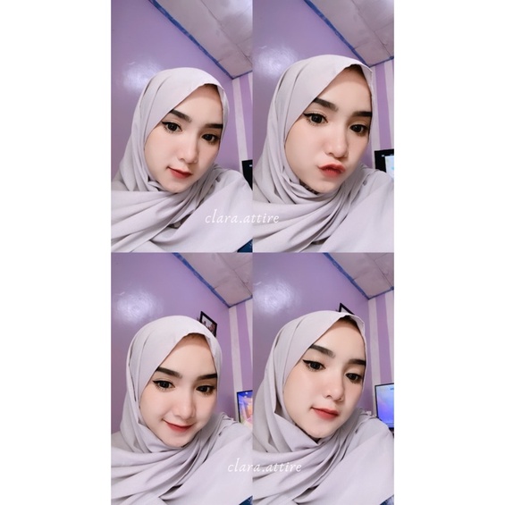 Hijab Instant Diamond Pashmina Tali Panjang Tepi Jahit-5