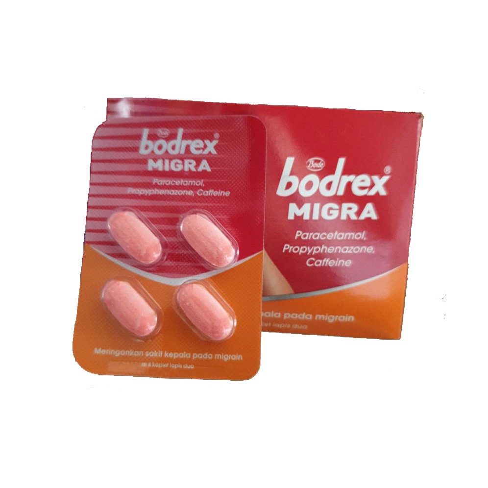 [BOX] Bodrex Migra Obat Migran  Sakit Kepala 1 Box Isi 25 Strip