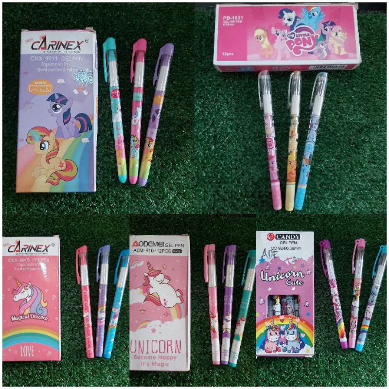 

Pulpen gel Unicorn/pulpen gel karakter/pulpen/alat tulis/pulpen gel little pony/alat tulis