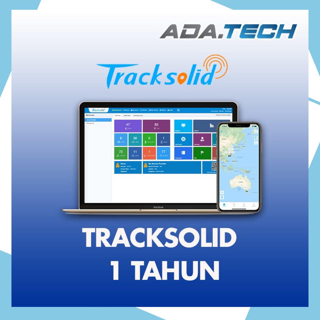 SERVER TRACKSOLID 1 TAHUN Untuk GPS Tracker Concox GT06N ET200 Asset Tracker ANTI MALING