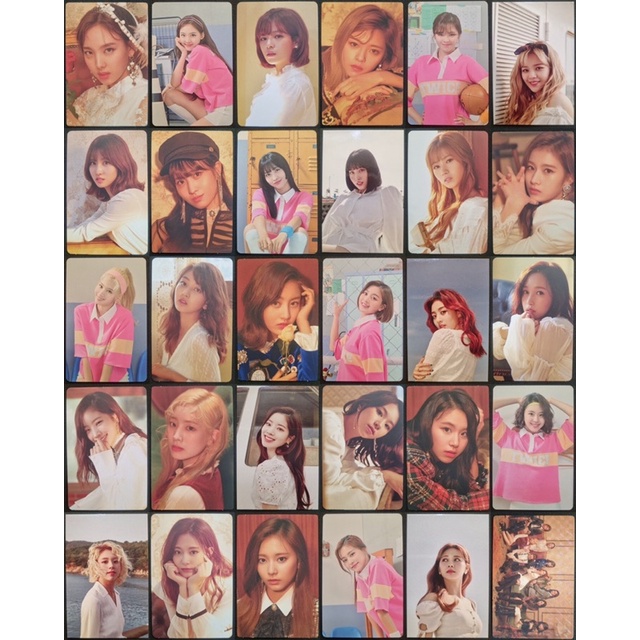 Twice - Nayeon Jeongyeon Momo Sana Jihyo Mina Dahyun Chaeyoung Tzuyu Group Official Photocard - Seas