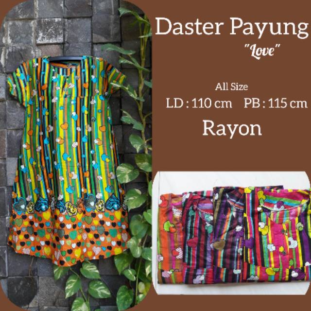 DASTER PAYUNG LOVE/DASTER PAYUNG/DASTER RAYON/DASTER BUSUI/BUSUI FRIENDLY/DASTER BATIK