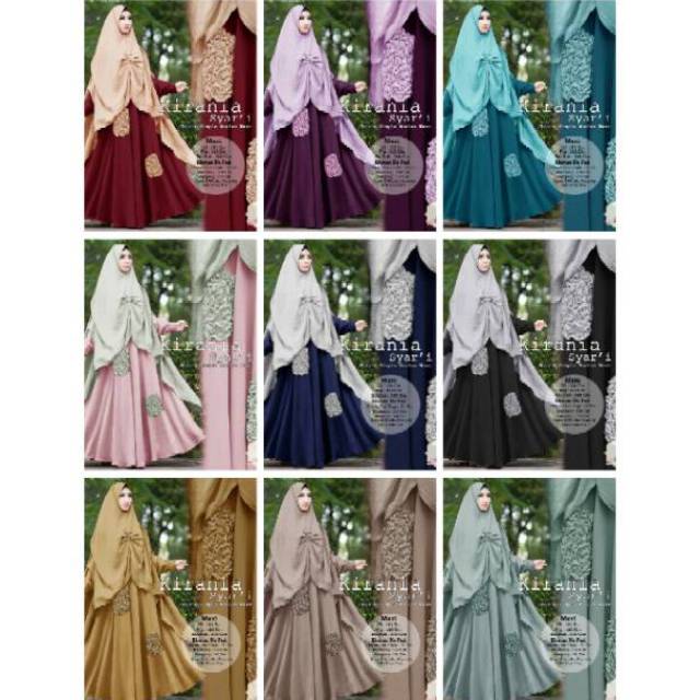 Maxi syari KIRANIA ori ep / maxi shireen ori ep / gamis syari busui / maxi maxmara MODERN