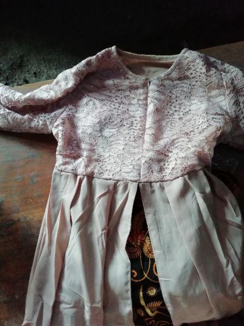 Couple Batik Maxi Dress Gamis Brokat Anami Sarwendah Bidara 074