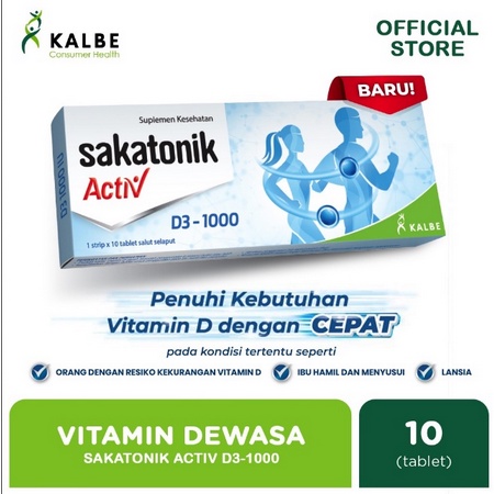 VITAMIN SAKATONIK ACTIF D3-1000 IU