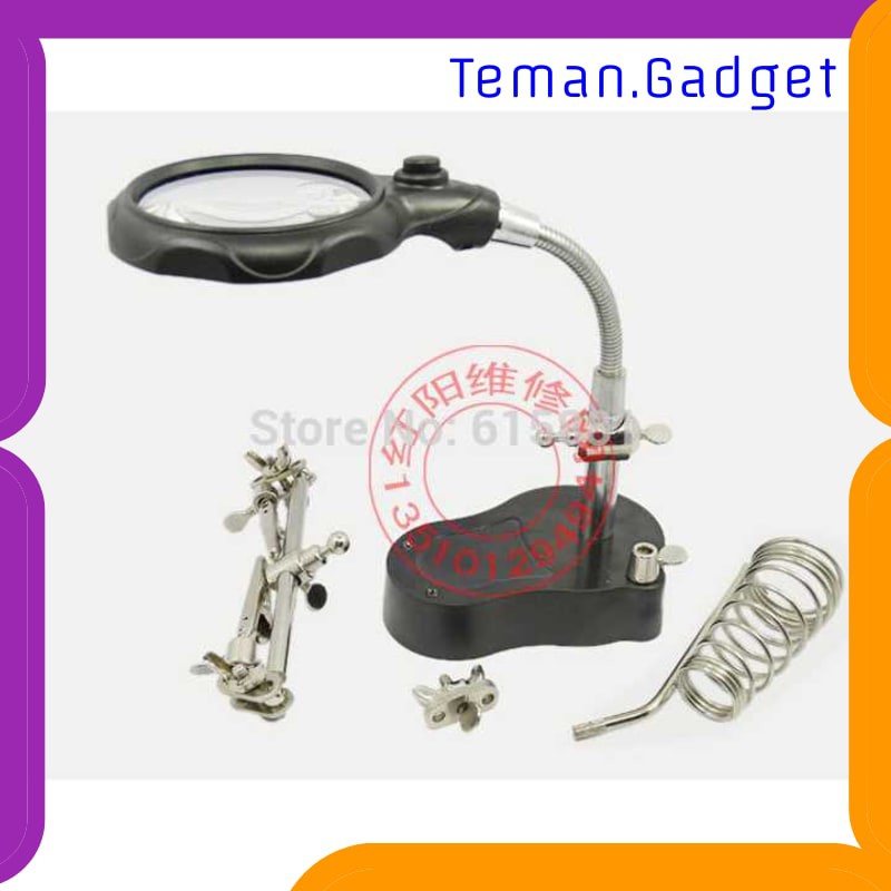 TG-DE136 Taffware Alat Pegangan Solder Helping Hand dan Kaca Pembesar - TE-801