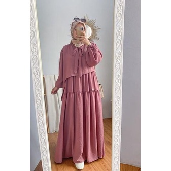 GF02 ~ YOANE MAXI Fashion Muslim Dress Gamis Pakaian Muslimah Wanita Menyusui Baju Terbaru Busana Muslim Modern Kekinian