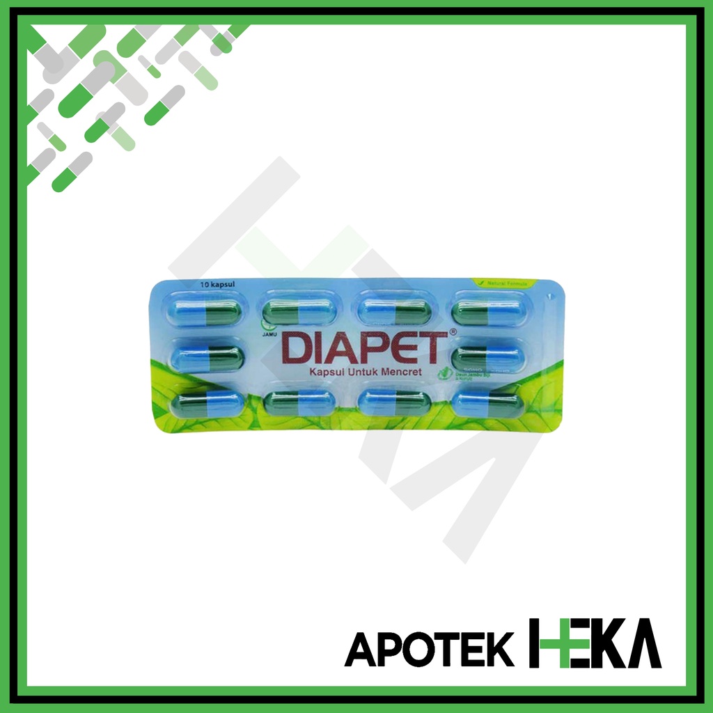 Diapet Kapsul Strip isi 10 Tablet - Obat Mencret Diare (SEMARANG)