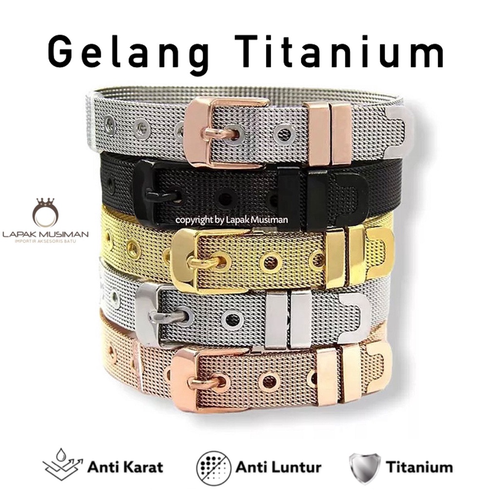 [Bayar di Tempat] Gelang Titanium Premium Stainless Steel