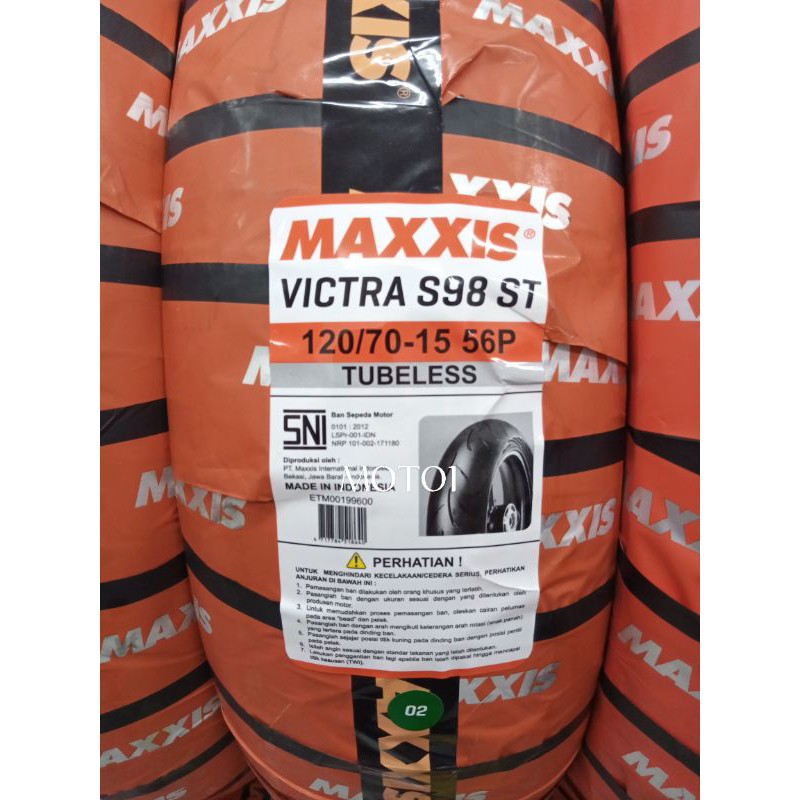 BAN XMAX DEPAN - MAXXIS 120/70-15 VICTRA - TUBELESS