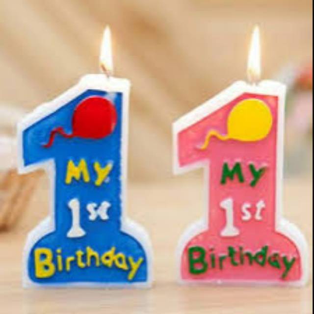 Lilin Angka 1 Jumbo (1st Birthday)