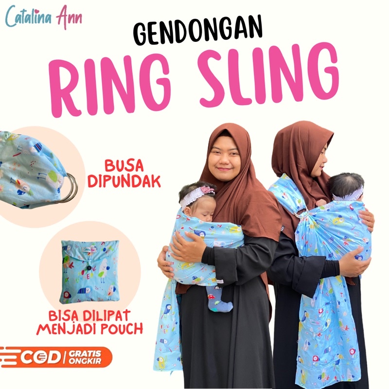 Gendongan Bayi Ring Sling Busa Motif