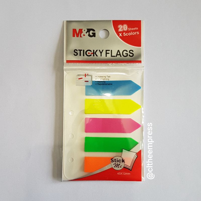 

PET Flag (12x45mm)*5 Colors / Sticky Flags M&G
