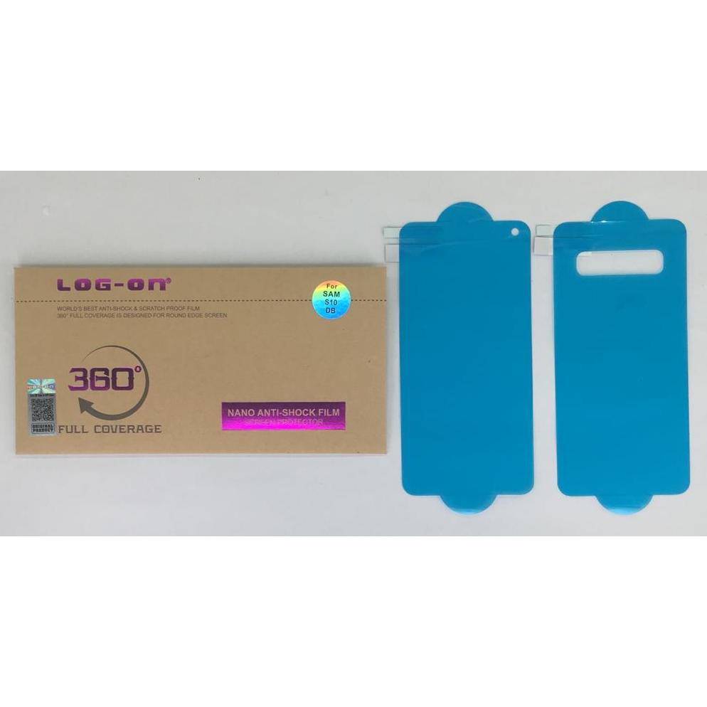 ANti Gores Jelly Log On Samsung S10 Depan Belakang