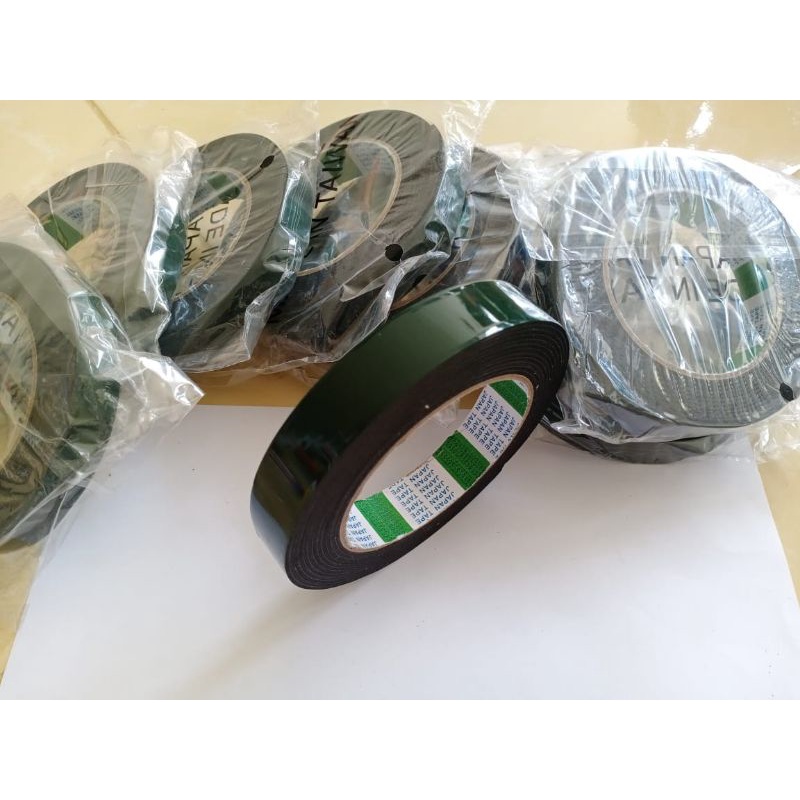 

Jual Double Tape / Tip Foam Dobel Hijau Hitam 1 Inch 2 MM X 5 M Murah