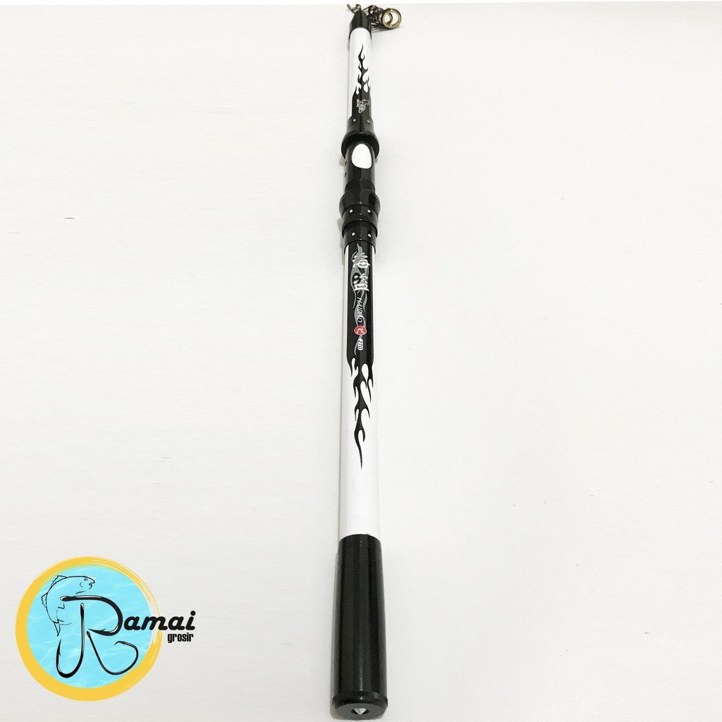 Joran Antena Haidao Dengan Tombak 210 240 270 300 Hitam Putih