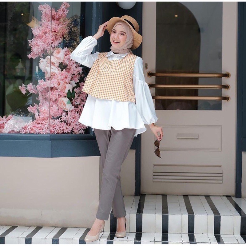Blouse Atasan Wanita Muslim Fashion Murah Yuzu