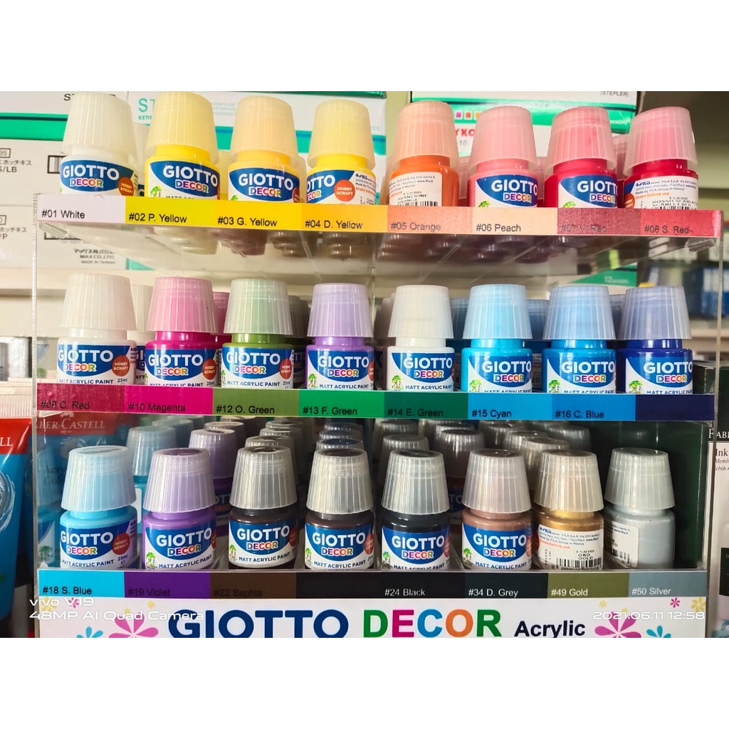 

GIOTTO DECOR ACRYLIC COLORS 25ML - ACRYLIC PAINT - PAINTING