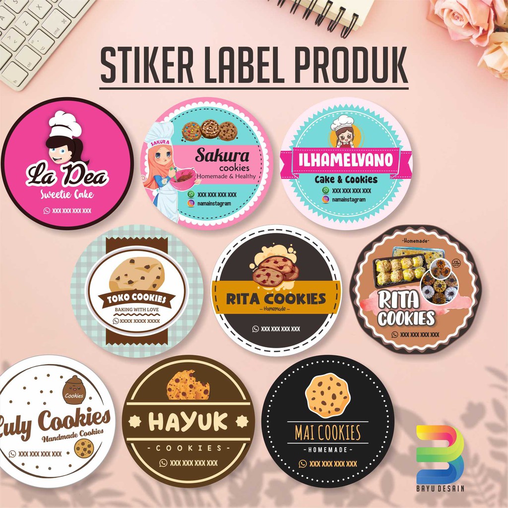 

Stiker Label Makanan /Stiker Produk Kemasan /Stiker Produk Custom /Stiker