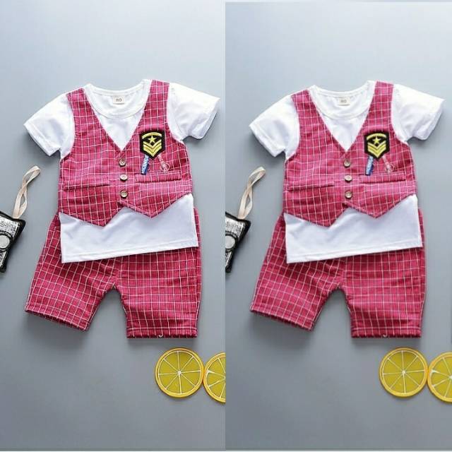 40-Set rompi mayor kid merah