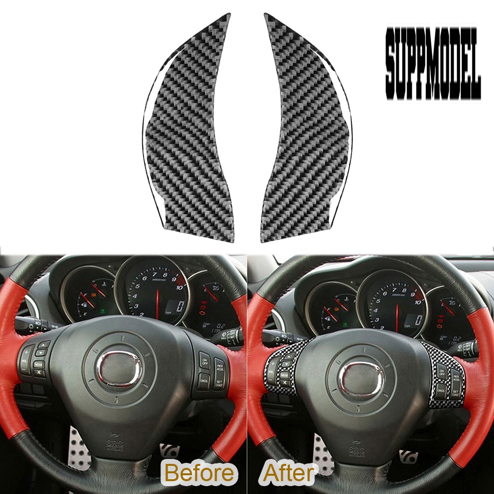 2pcs Stiker Cover Stir Mobil 5D Untuk Mazda RX8 2004-2008