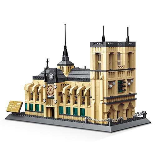 CATHEDRALE NOTRE DAME DE PARIS FRANCE 1380PCS MAINAN ANAK NO LEGO LEPI