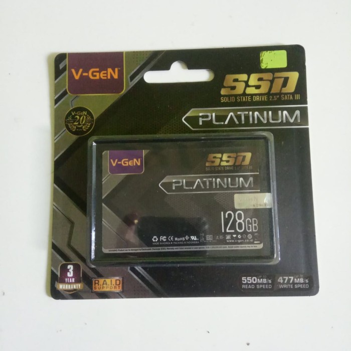 NEW SSD V-Gen 128GB untuk laptop & komputer murah berkualitas Vgen 128 GB