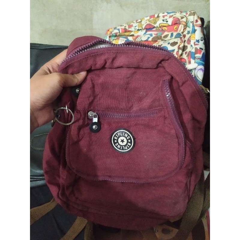 preloved/BEKAS tas ransel kipling kecil