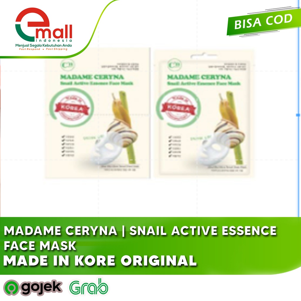 Madame Ceryna (C’n) | Snail Active Essence - Face Mask