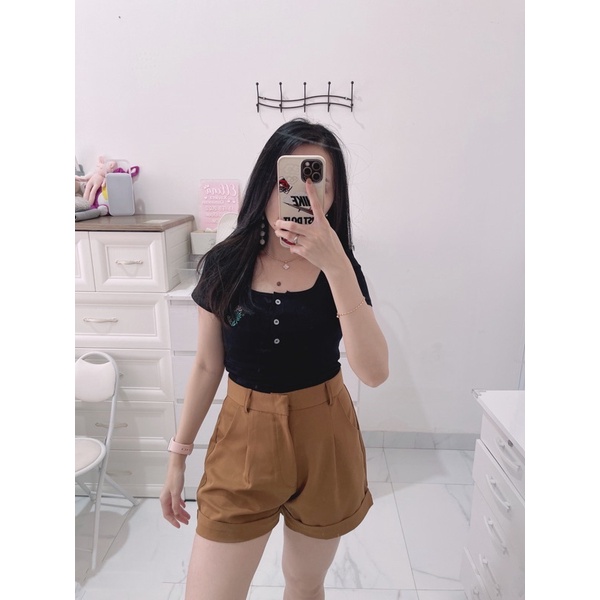 atasan leher happinese square wanita | atasan squareneck kaos strect import wanita | croptop squareneck | tshirt leher kotak kaos import | atasan korean fashion wanita | aquarius boutique89 grosir