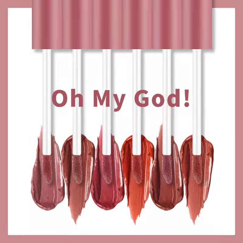 cod☜☞ready  6 warna lipstik cair glamour matte ringan tahan lama lip gloss Lip Cream import murah lagilaku