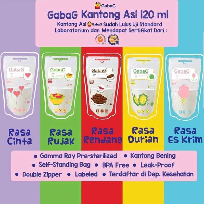 Gabag kantong ASI 120ml